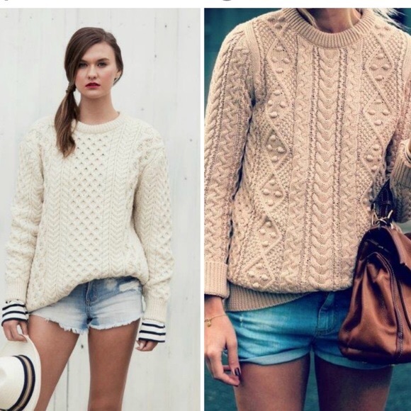 Vintage Sweaters - Callan | Vintage Pure Wool Cable Knit Sweater - XL